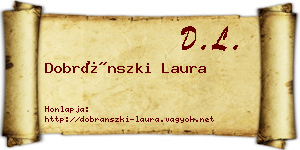 Dobránszki Laura névjegykártya