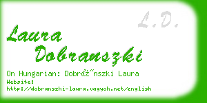 laura dobranszki business card